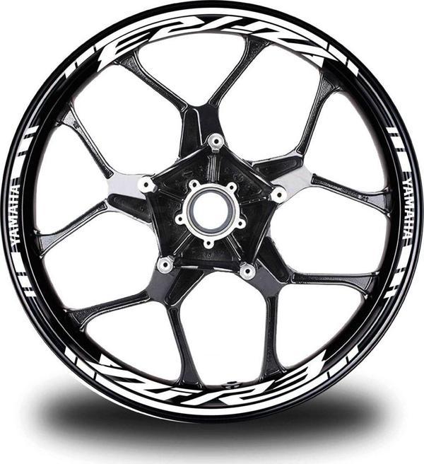 Koyu Sarı Yamaha R6 Takım Jant Sticker Etiket - Image 1