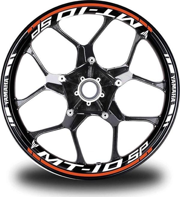 Neon Sarı Yamaha Fazer Takım Jant Sticker Etiket - Image 1