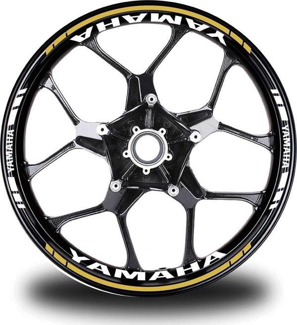Neon Sarı Yamaha Mt 10 Sp Takım Jant Sticker Etiket - Image 1