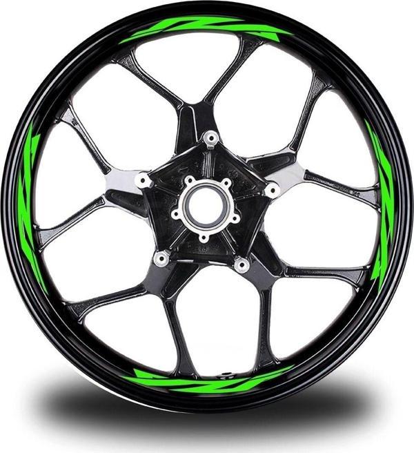 Neon Sarı Yamaha Takım Jant Sticker Etiket - Image 1
