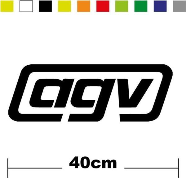 Agv Sponsor Marka Tek Renk Sticker Etiket - Image 1