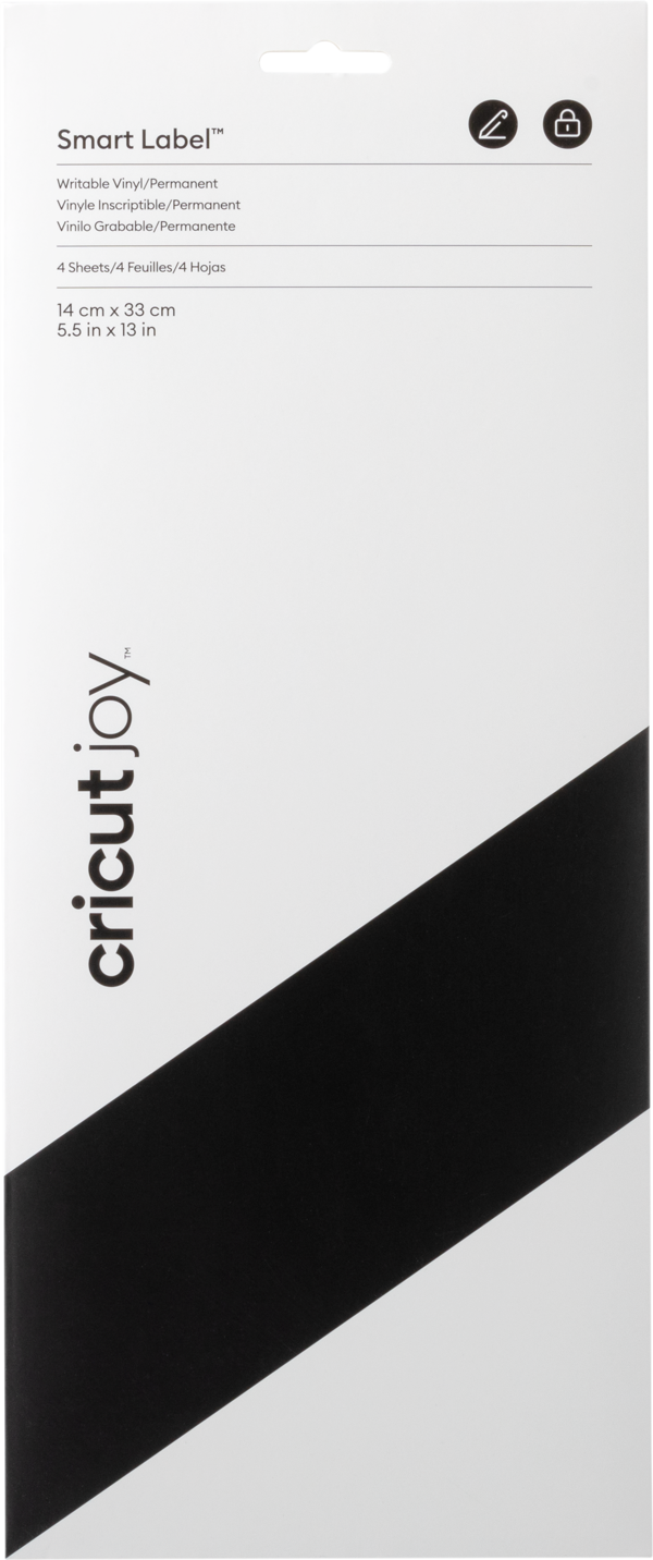 Cricut 2009443 JOY SMART VİNİL KALICI YAZILABİLİR SİYAH 14X33CM 4LÜ - Image 1