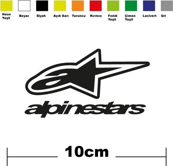 Alpinestars Sponsor Marka Tek Renk Sticker Etiket - Image 1