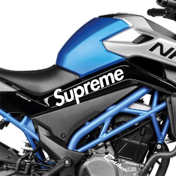 CFMOTO 250 NK Supreme Orta Şase Tasarım Motosiklet Sticker Etiket Modeli Beyaz - Image 1