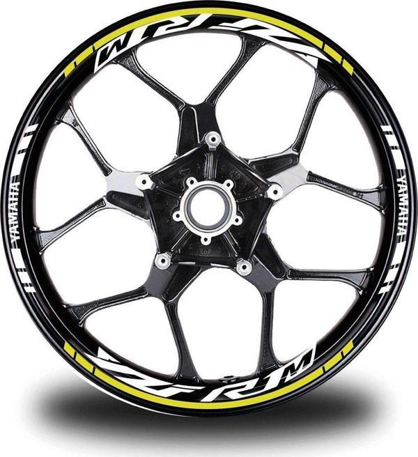 Sarı Yamaha R1M  Jant Sticker Etiket - Image 1