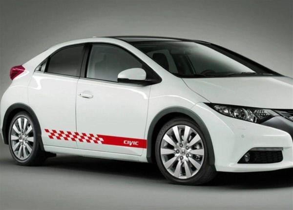 Honda Civic Yan Kapı Yazılı Sticker Etiket Modeli - Image 1