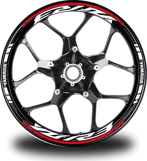 Sarı Yamaha R6 Takım Jant Sticker Etiket - Image 1