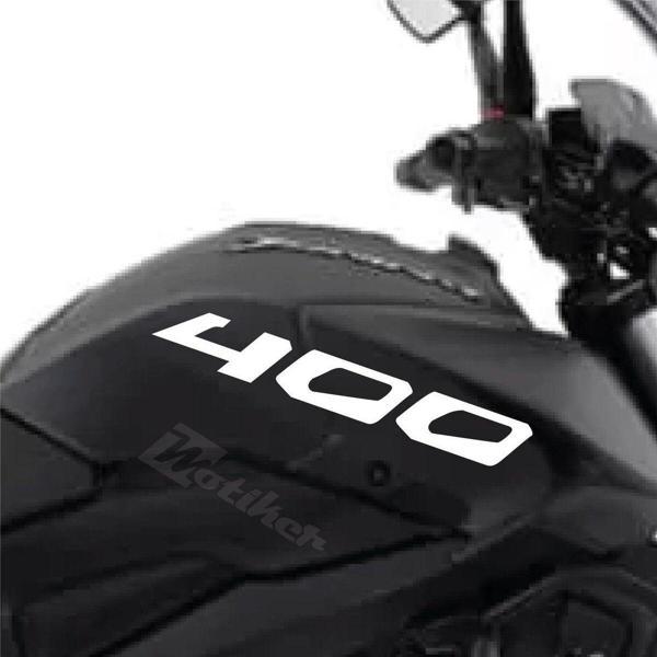 Bajaj Dominar Beyaz 400 Yazı Sticker Etiket Modeli - Image 1
