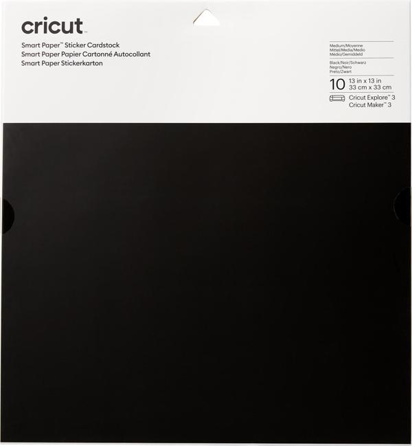 Cricut 2008316 SMART ETİKET KARTON KAĞIT 33X33CM 10 SAYFA SİYAH - Image 1
