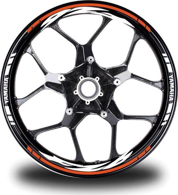Turuncu Yamaha FZ6 Jant Sticker Etiket - Image 1