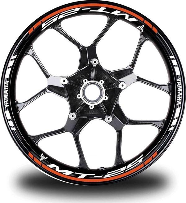 Turuncu Yamaha R1 Takım Jant Sticker Etiket - Image 1