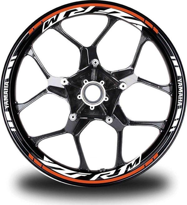 Turuncu Yamaha R1M Jant Sticker Etiket - Image 1