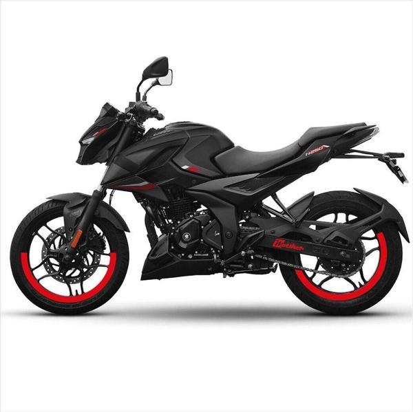 Bajaj Pulsar N250 Yarım Kaplama Jant Sticker Etiket Modeli Kırmızı - Image 1