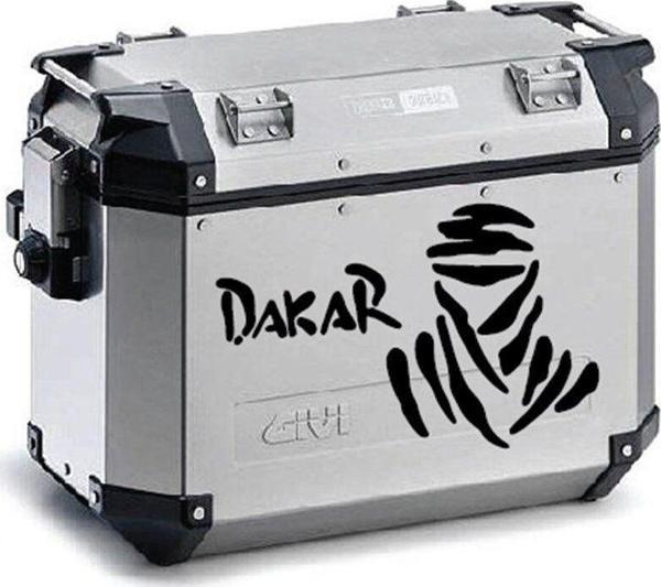 Dakar Desenli Motosiklet Çanta Sticker Etiket Modeli - Image 1