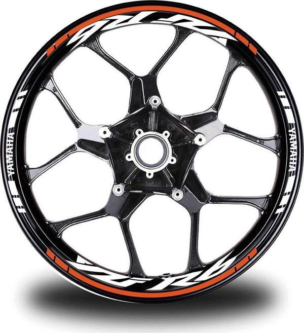 Turuncu Yamaha R6 Jant Sticker Etiket - Image 1