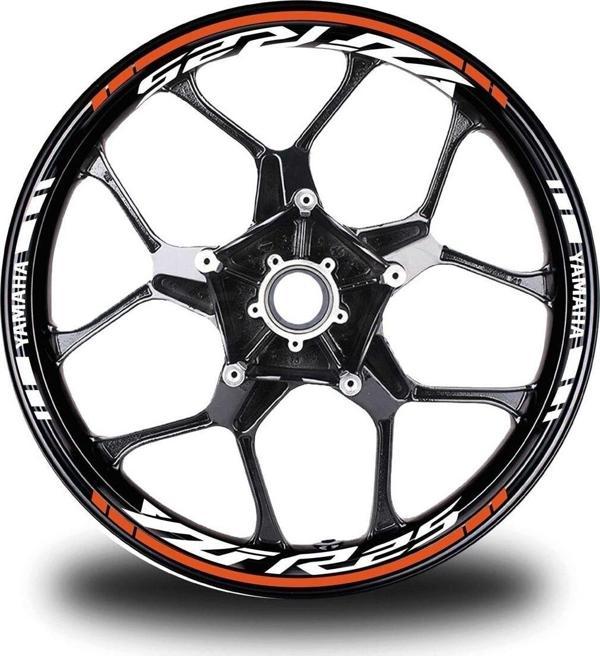 Turuncu Yamaha Yzf R25 Takım Jant Sticker Etiket - Image 1