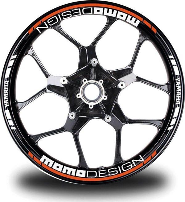 Turuncu Yamaha YZF R3 Takım Jant Sticker Etiket - Image 1