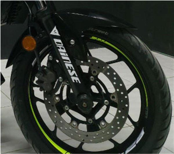Yamaha MT 25 Neon Yeşil Jant Dışı Şerit Sticker Etiket Modeli uyumlu - Image 1