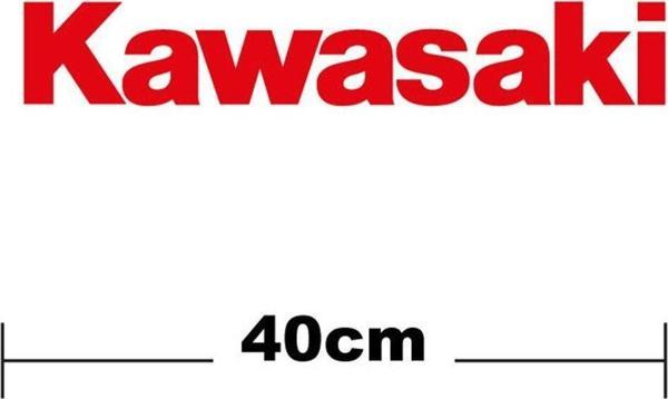 Kawasaki Logo Yazı Sticker Etiket Tek Renk - Image 1