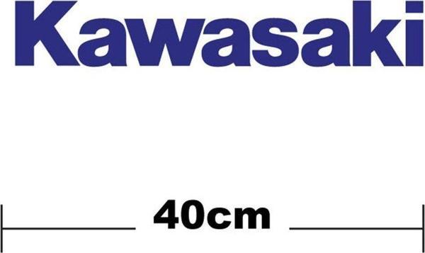 Kawasaki Logo Yazı Sticker Etiket Tek Renk - Image 1