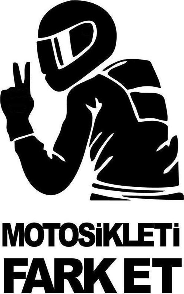 Motosikleti Farket Mini Sticker Etiket Modeli - Image 1