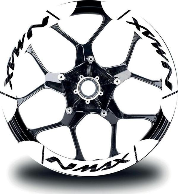 YAMAHA Nmax İç & Dış Jant Sticker Etiket Modeli Beyaz - Image 1
