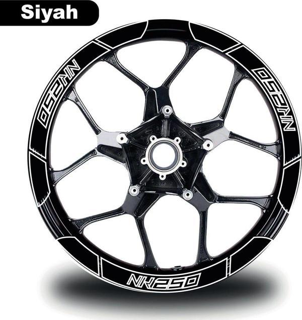 Siyah CF MOTO 250 NK Geniş Jant Sticker Etiket Modeli - Image 1