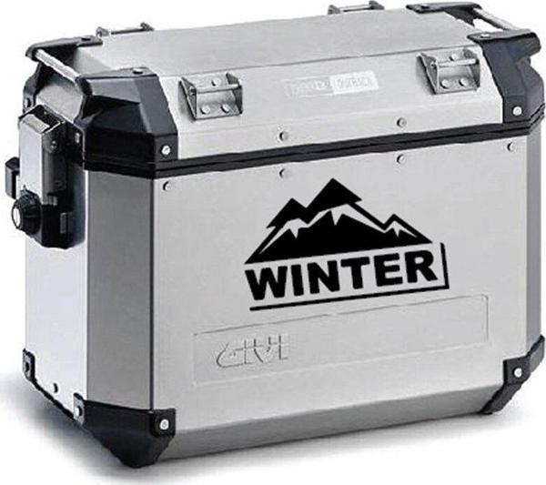 Winter Desenli Motosiklet Çanta Sticker Etiket Modeli - Image 1