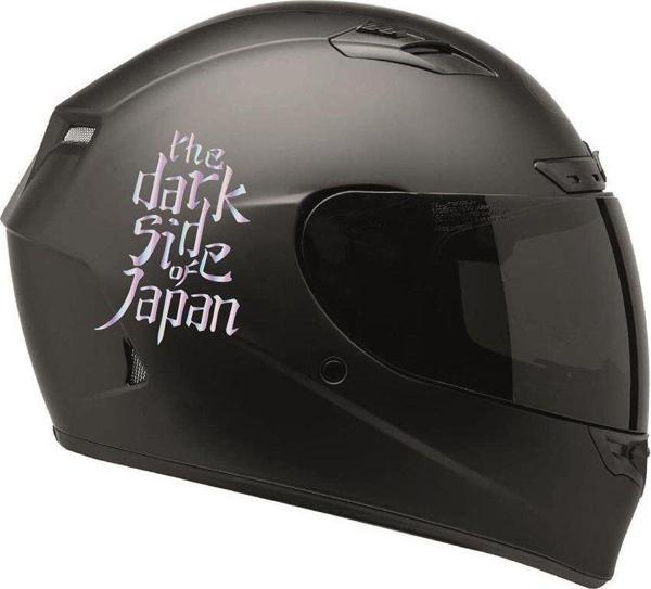 Yamaha Dark Side Of Japan Hologram Motosiklet Kask Sticker Etiket Modeli 8x12cm - Image 1