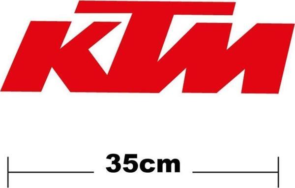 Ktm Logo Yazı Sticker Etiket Tek Renk - Image 1
