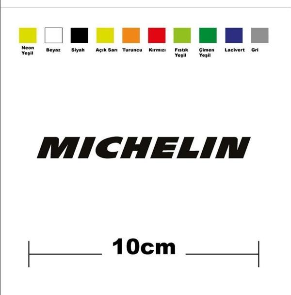 Michelin Sponsor Marka Tek Renk Sticker Etiket - Image 1