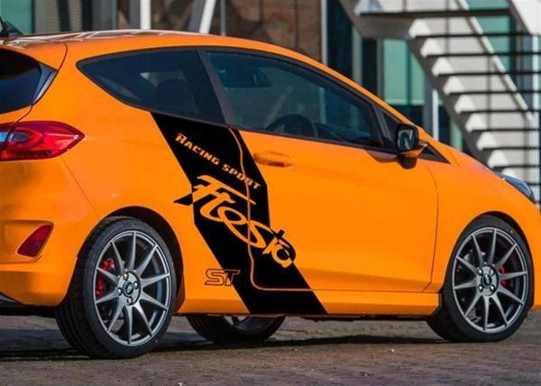 Ford Fiesta Yazılı Desenli Yan Kapı Sticker Etiket Modeli - Image 1