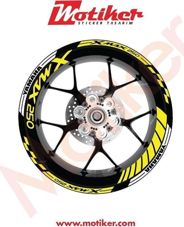 2019-2020 Yamaha Yzf R25 Yeşil- Beyaz Punisher Sticker Etiket F - Image 1