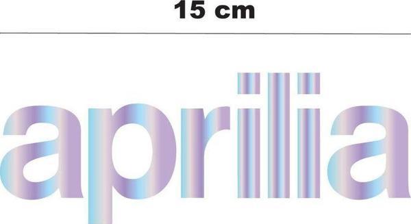 Hologram 15cm Aprilia Sticker Etiket Modeli - Image 1