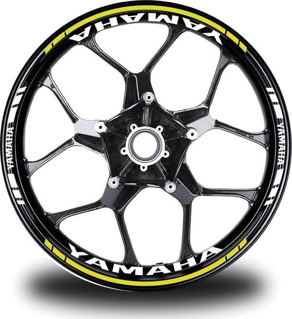 Beyaz Yamaha Mt 10 Sp Takım Jant Sticker Etiket - Image 1