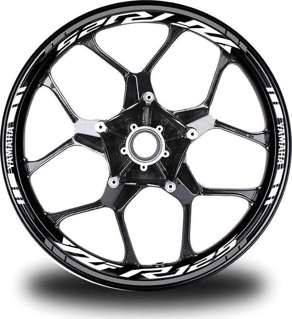 Beyaz Yamaha Yzf R25 Takım Jant Sticker Etiket - Image 1