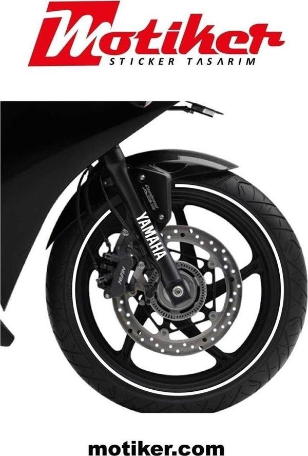 Gold Yamaha R25 Jant Dışı Şerit Sticker Etiket Modeli - Image 1