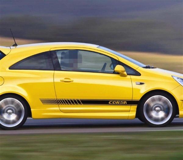 Opel Corsa Yan Ön Kapı Yazılı Sticker Etiket Modeli - Image 1