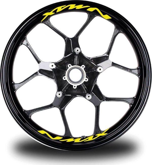 Nmax Yazılı 8Li Jant İçi Yazı Sticker Etiket - Image 1