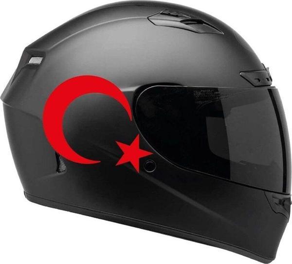 Tek Renk Ay-yıldız(moon-star Helmet Stickers) Kask Sticker Etiket Modeli - Image 1