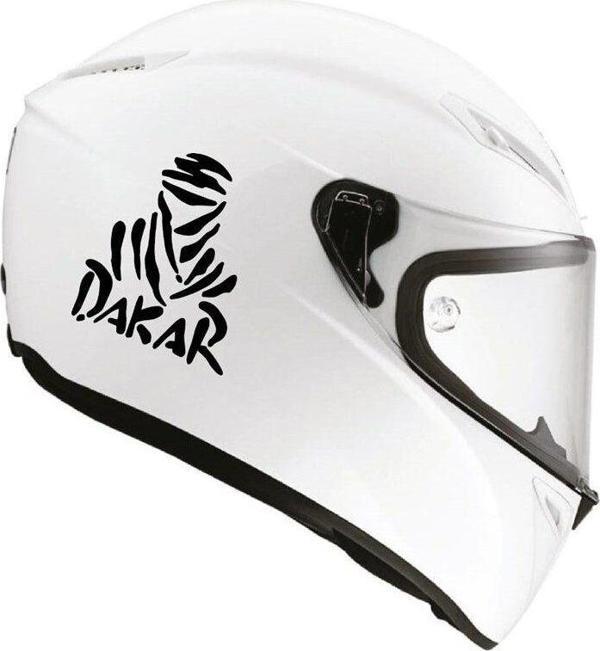 Tek Renk Dakar(dakar Helmet Stickers) Kask Sticker Etiket Modeli - Image 1