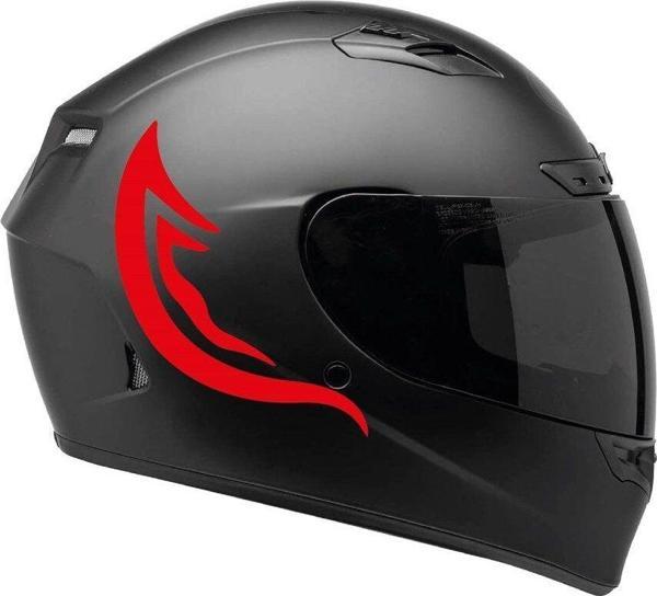 Tek Renk Kırmızı Kamuflaj ( Kamuflage Helmet Stickers ) Kask Sticker Etiket Modeli  - Image 1