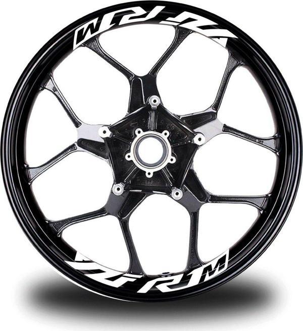 Yzf R1M  Yazılı 8Li Jant İçi Yazı Sticker Etiket - Image 1