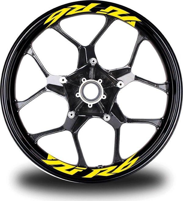 Yzf R6  Yazılı 8Li Jant İçi Yazı Sticker Etiket - Image 1