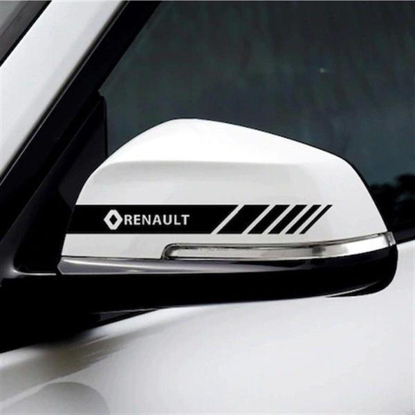 Renault Logo ve Yazılı Ayna Sticker Etiket Modeli - Image 1