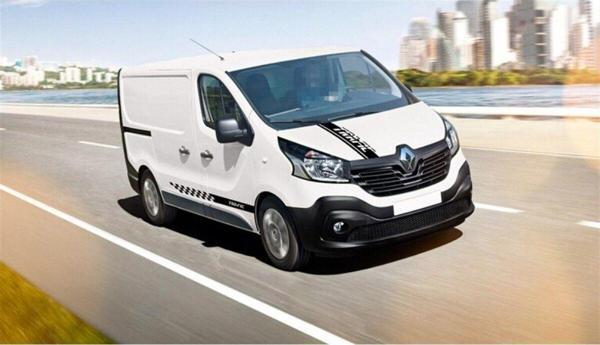 Renault Trafic Ön Kaput ve Yan Kapı Şerit Sticker Etiket Modeli - Image 1