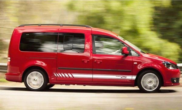 Volkswagen Caddy Edition 25 Yan Kapı Şerit Sticker Etiket Modeli - Image 1
