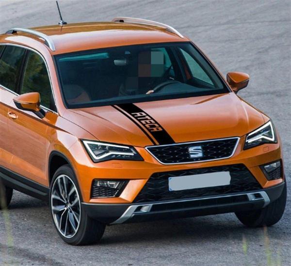 Seat Ateca Ön Kaput Şerit Sticker Etiket Modeli - Image 1