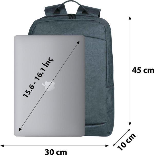 Beutel 15.6" Füme Notebook Laptop Bilgisayar Sırt Çantası - Image 1