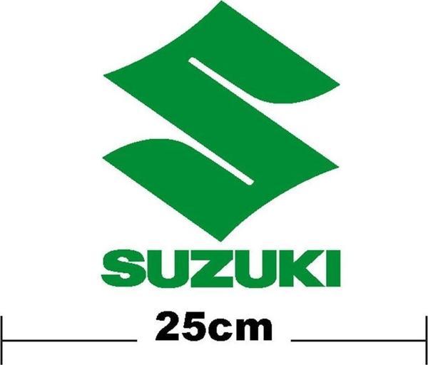 Suzuki Yazı Ve S  Logo Yazı Sticker Etiket Tek Renk - Image 1